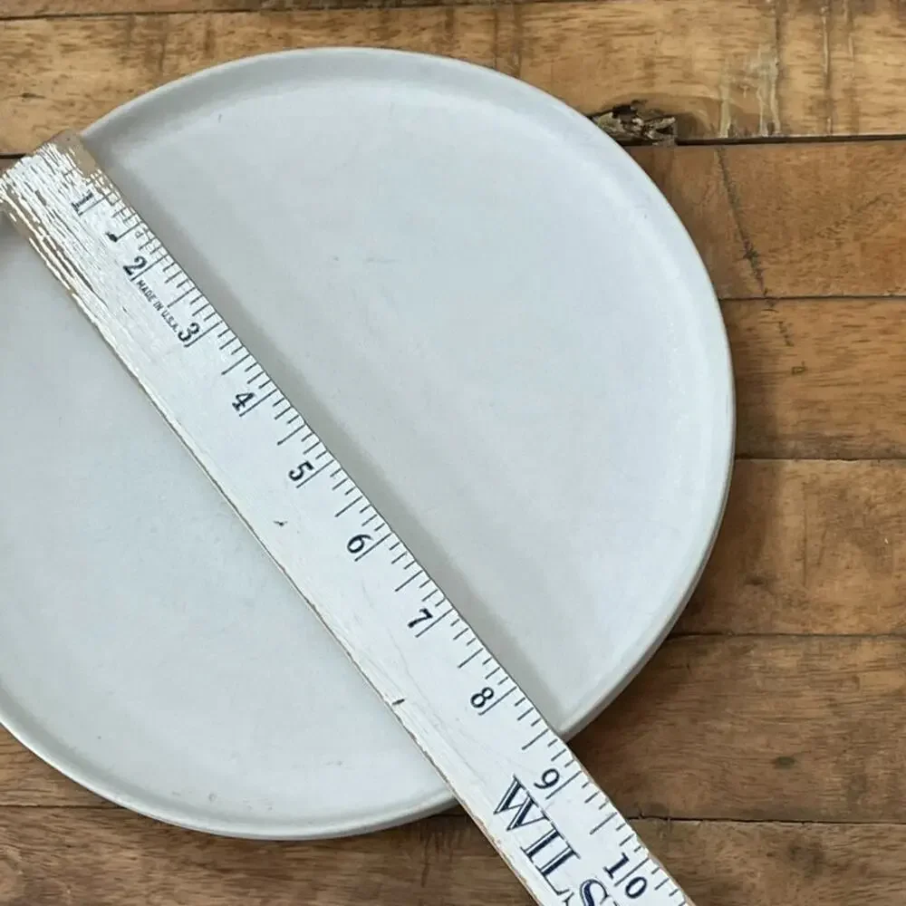 West Elm Kanto Off White Dinner Salad Plate Set Stoneware Made In Portugal Matte